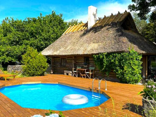 Bassein 6.1x3.6m paigaldatuna terrassi sisse ja aastaringselt kasutatav