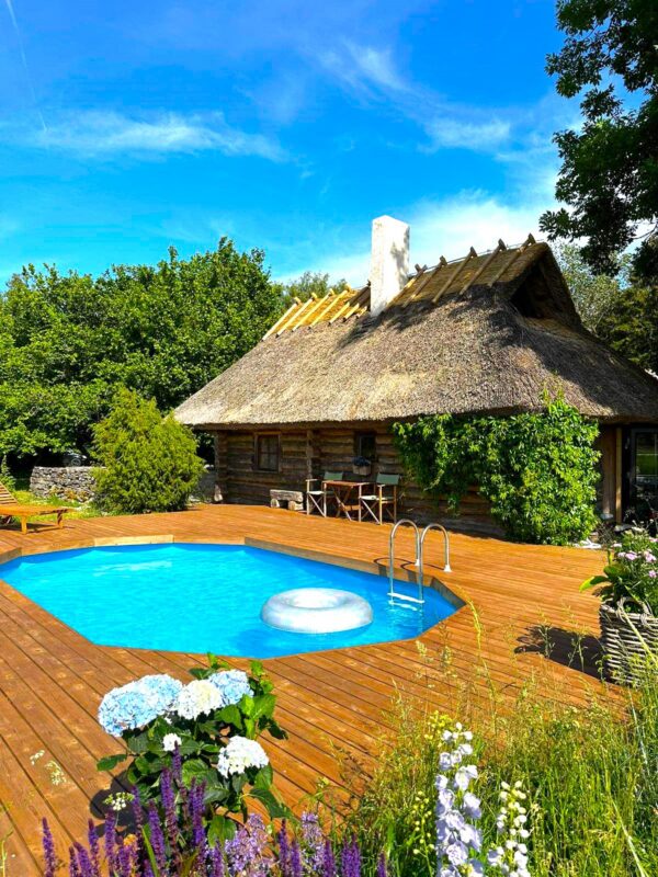 Bassein 6.1x3.6m paigaldatuna terrassi sisse ja aastaringselt kasutatav www.pvcviilhall.ee poolt